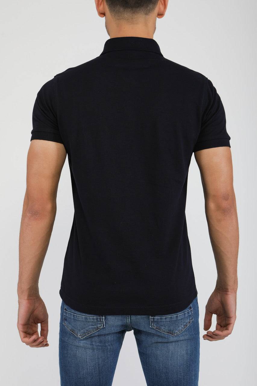Polo Slim En Piqué