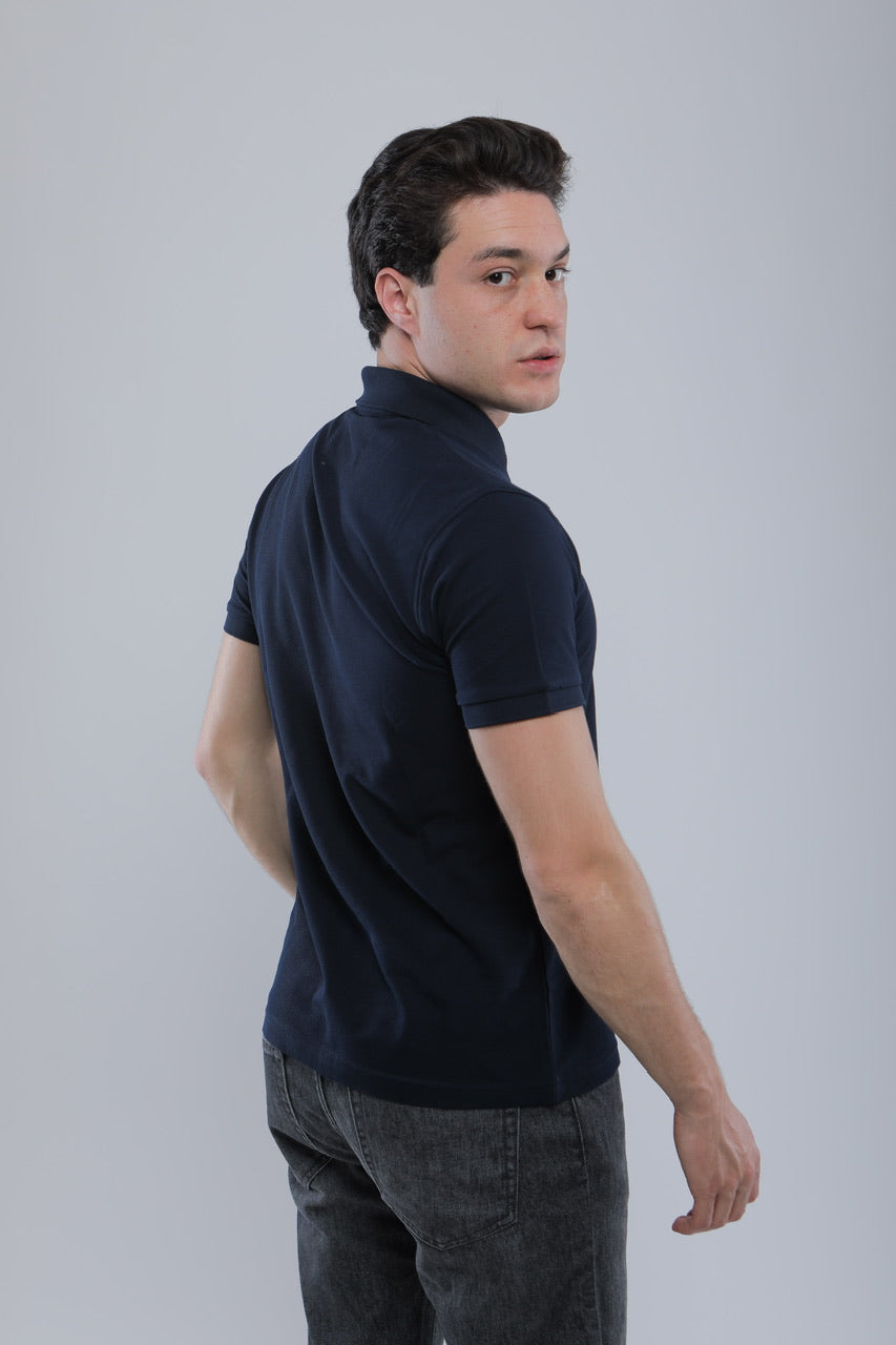 Polo Slim En Piqué