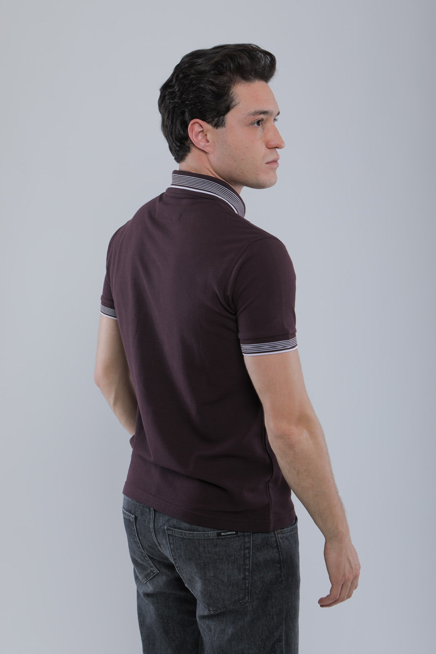 Polo Slim En Piqué