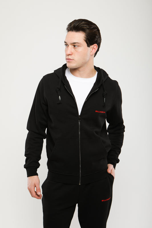 Survêtement en molleton de coton avec logos contrastés