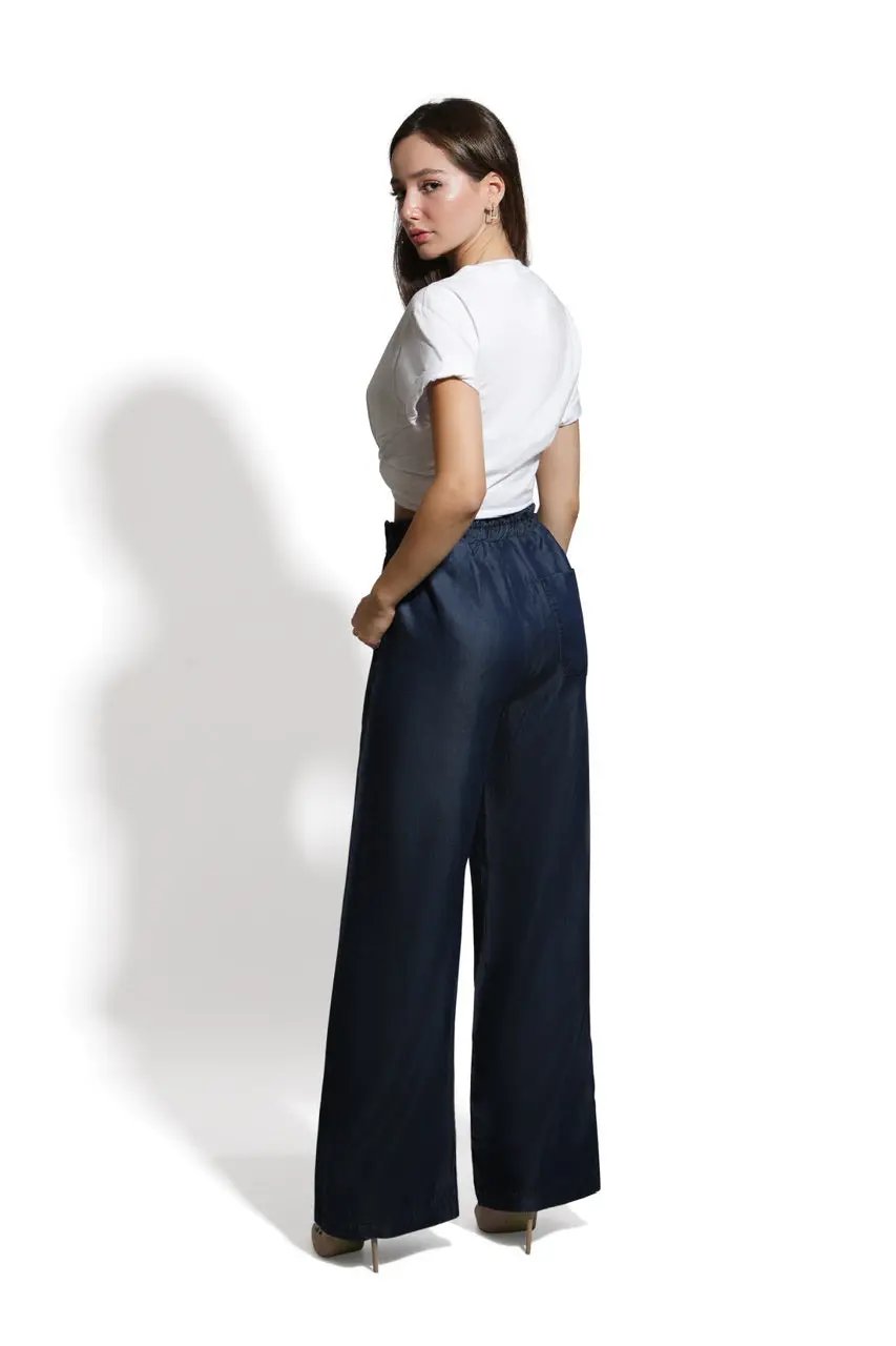 Pantalon large en denim Billiorich