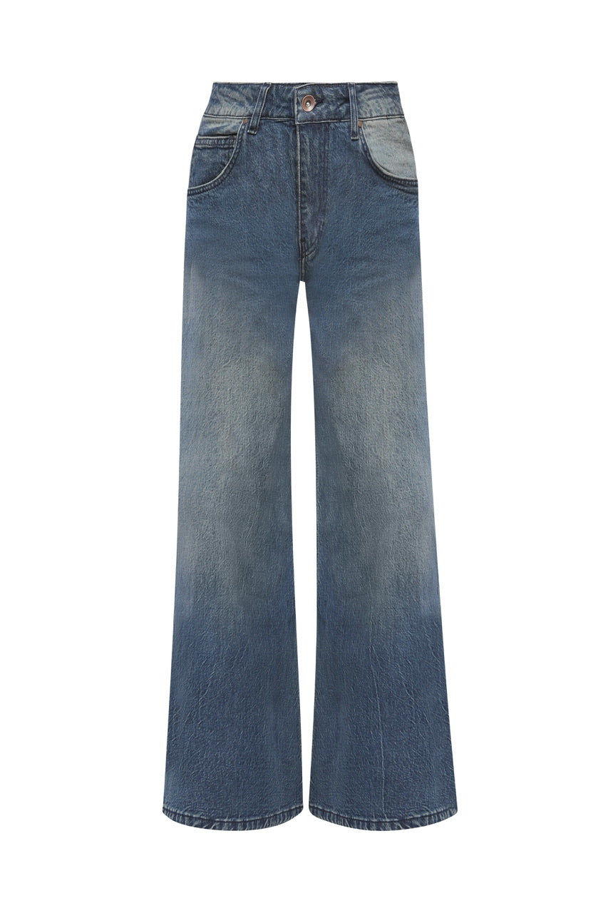 Pantalon large en denim