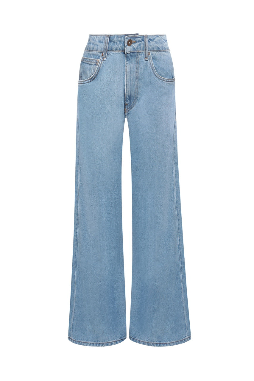 Pantalon large en denim
