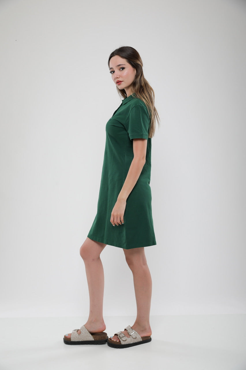 Robe Polo Femme en Piqué