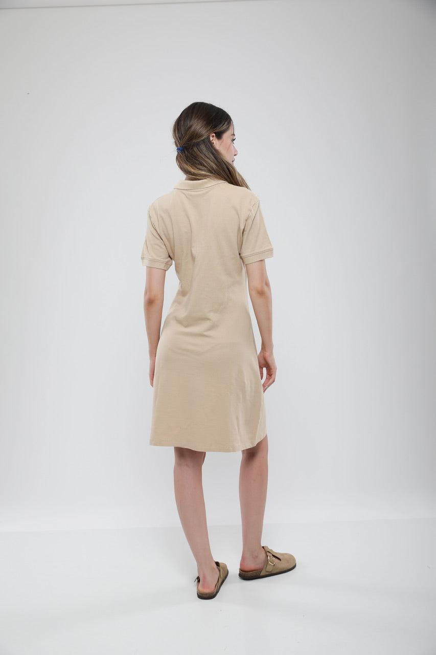 Robe Polo Femme en Piqué