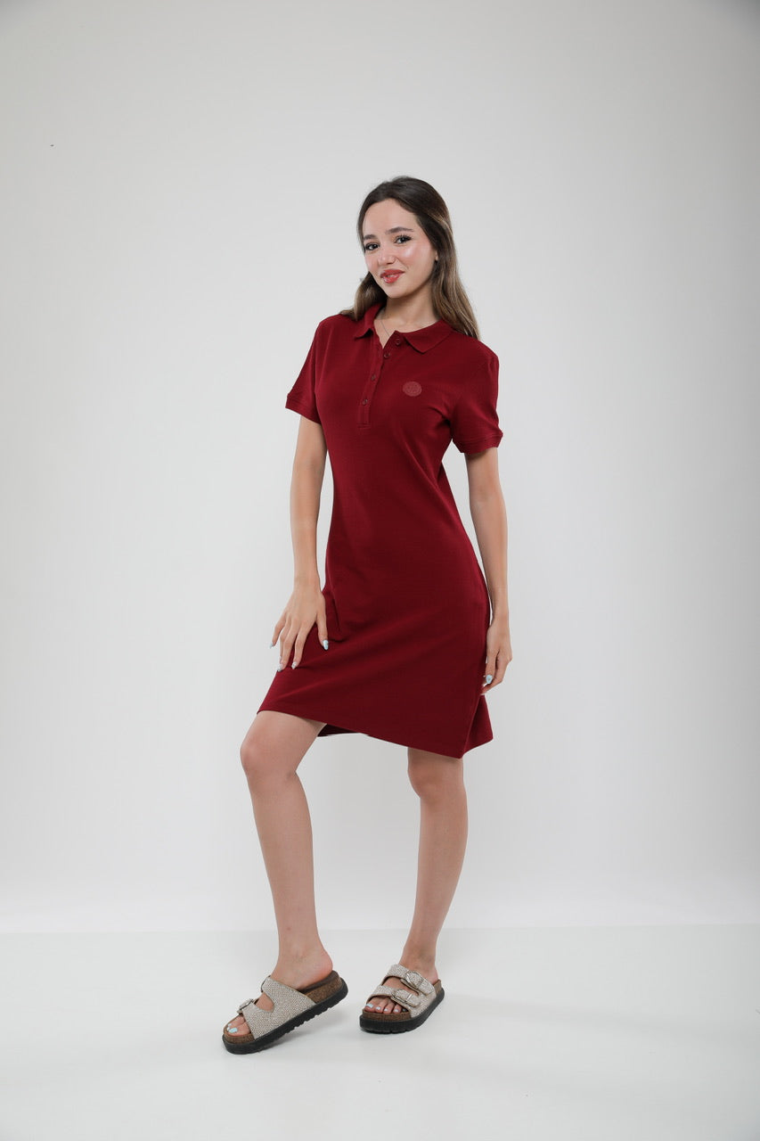 Robe Polo Femme en Piqué