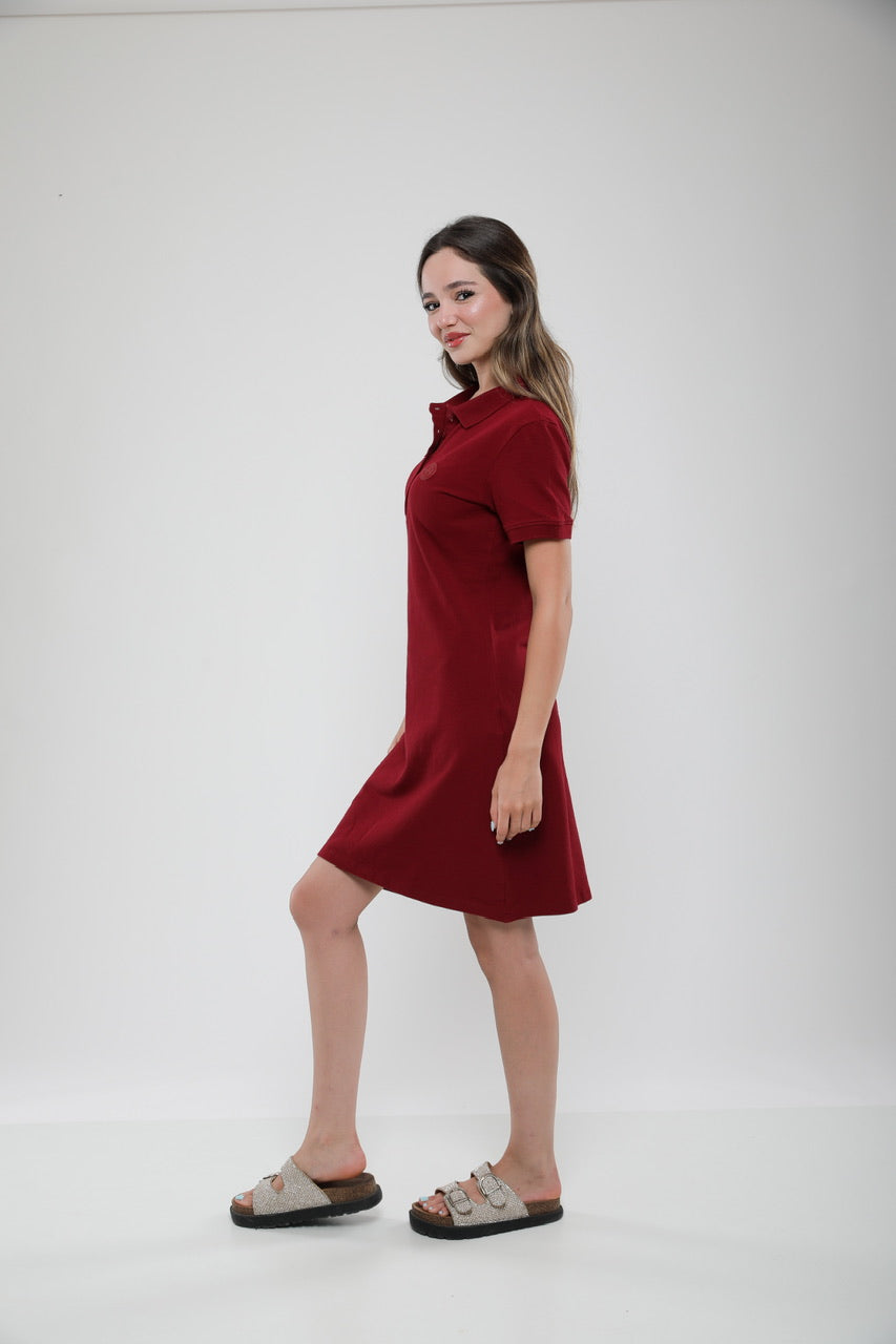Robe Polo Femme en Piqué