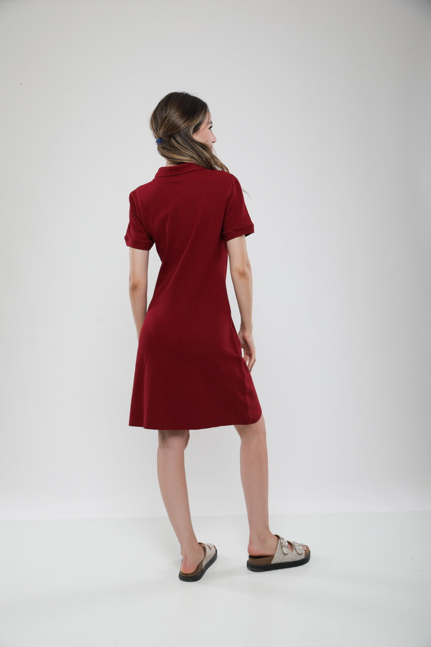 Robe Polo Femme en Piqué