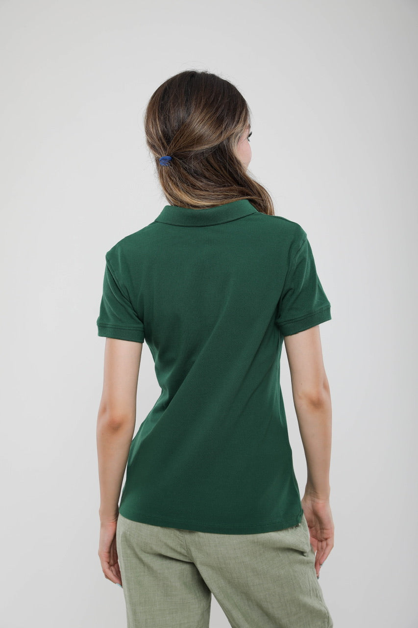 Polo Femme Slim Fit en Piqué de Coton