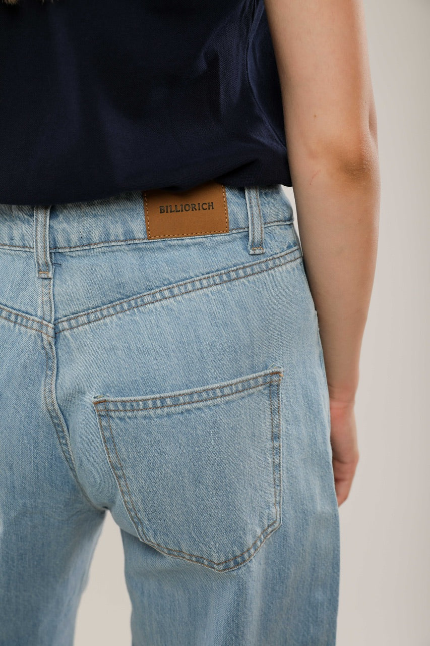 Pantalon Large Femme en Jean