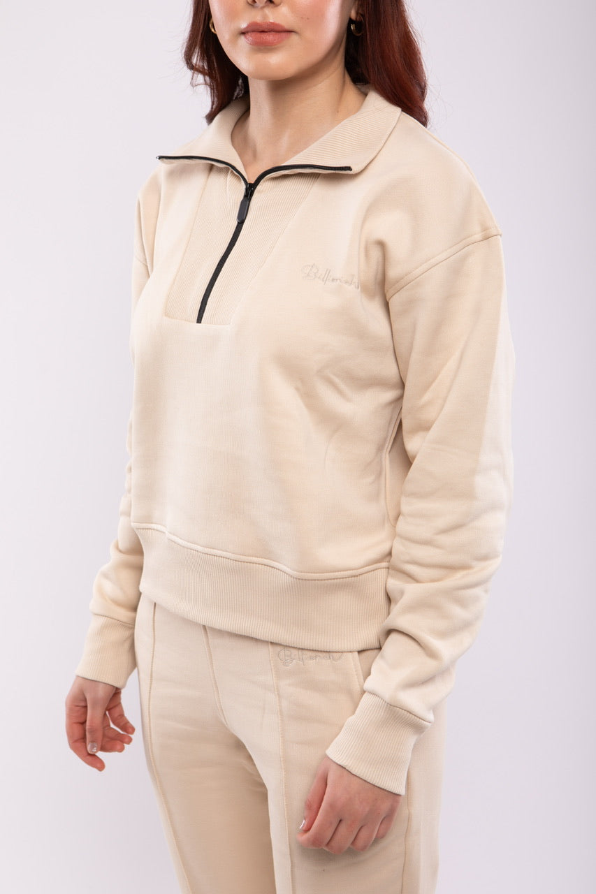 Sweat-shirt Zippé Femme