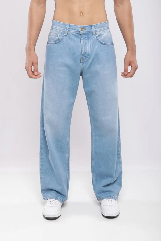 Pantalon large en denim Billiorich