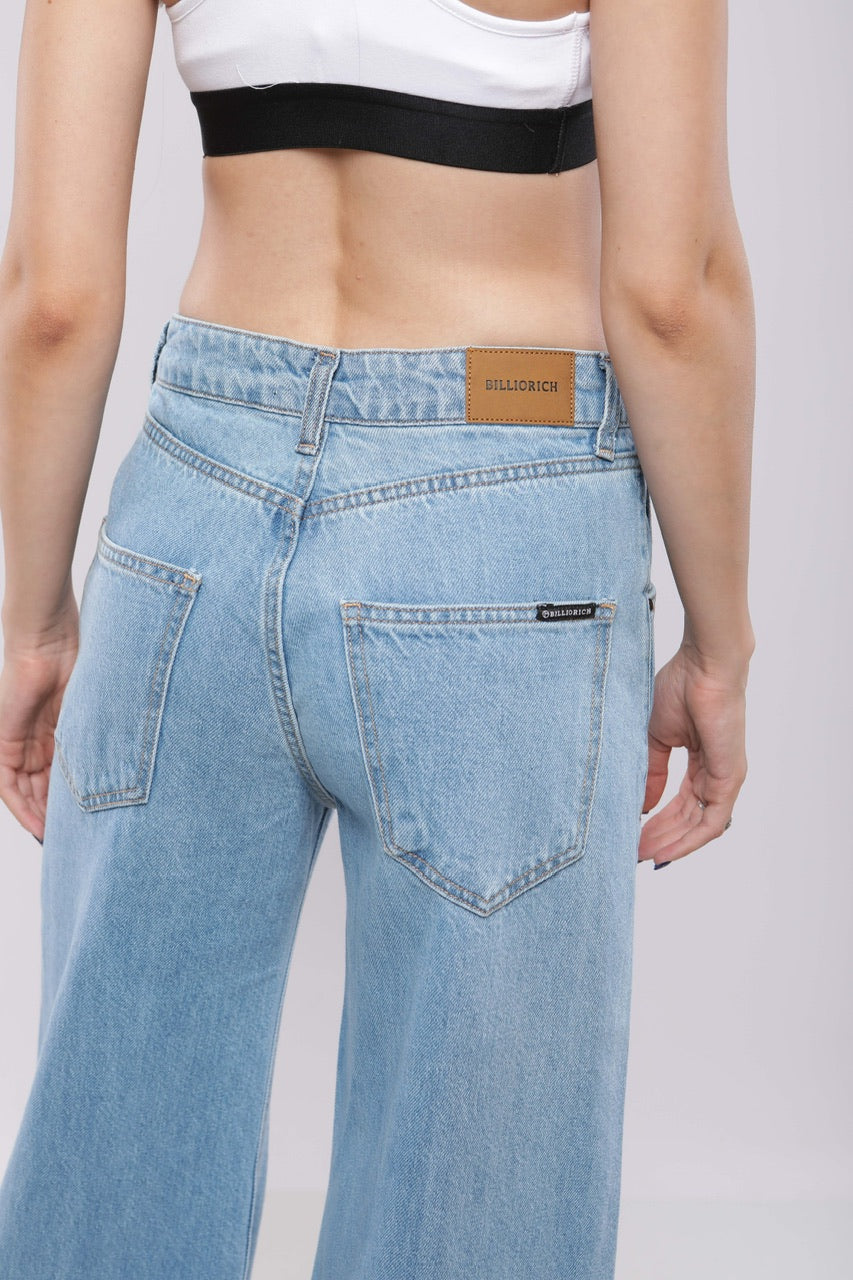 Pantalon large en denim