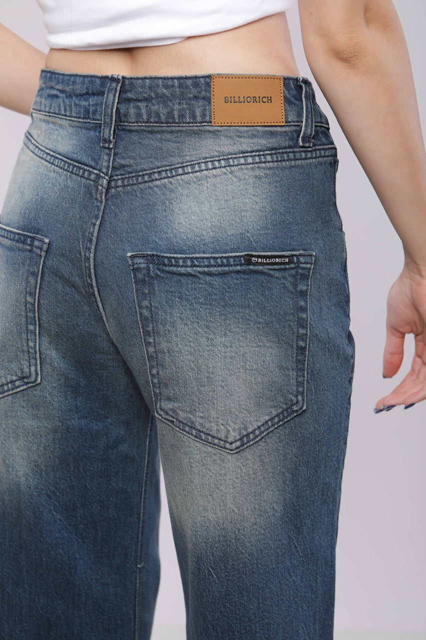 Pantalon large en denim