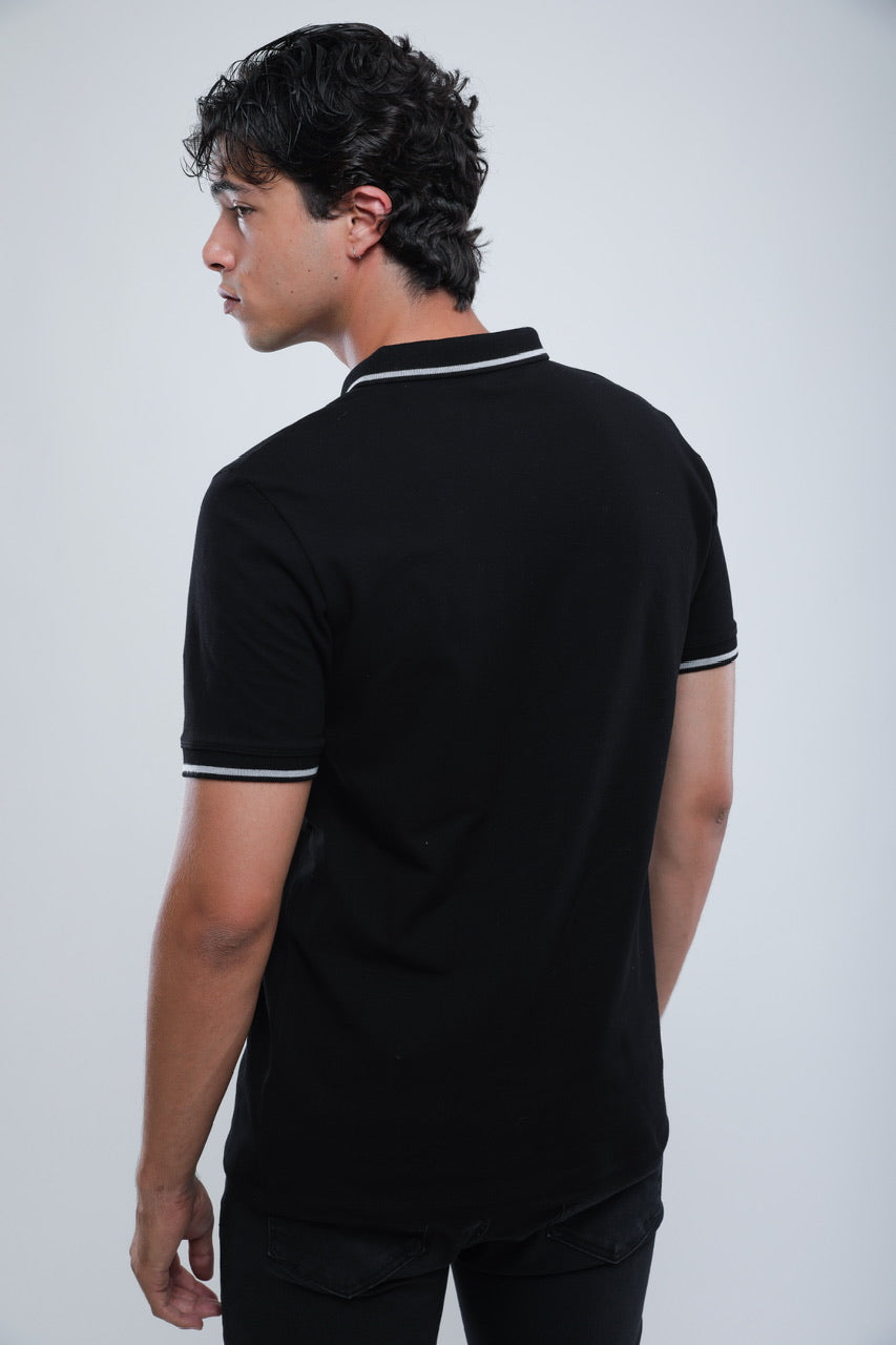 Polo Slim En Piqué