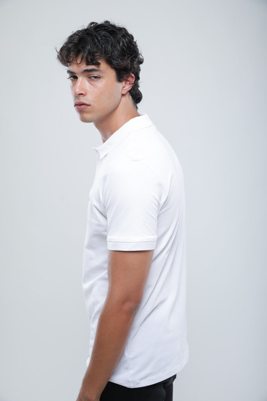 Polo Slim En Piqué
