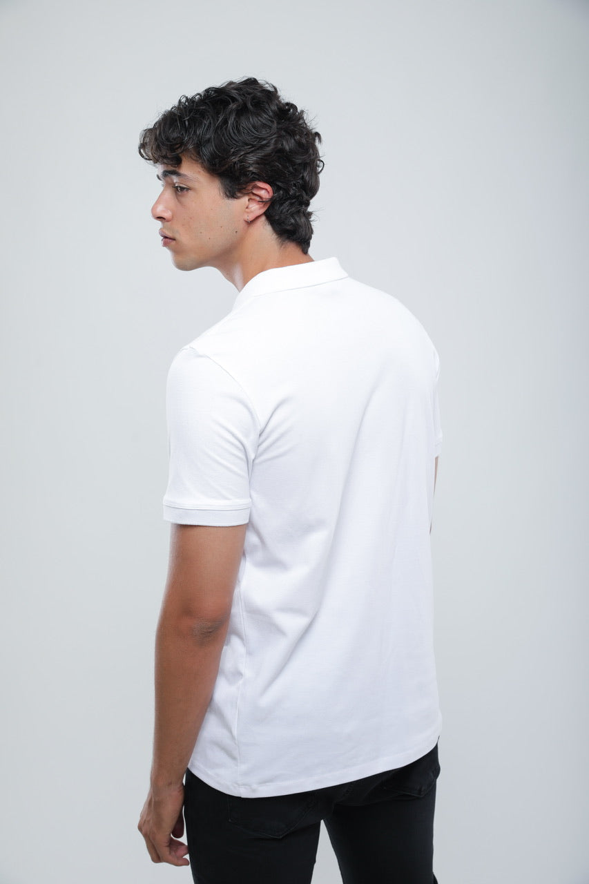 Polo Slim En Piqué