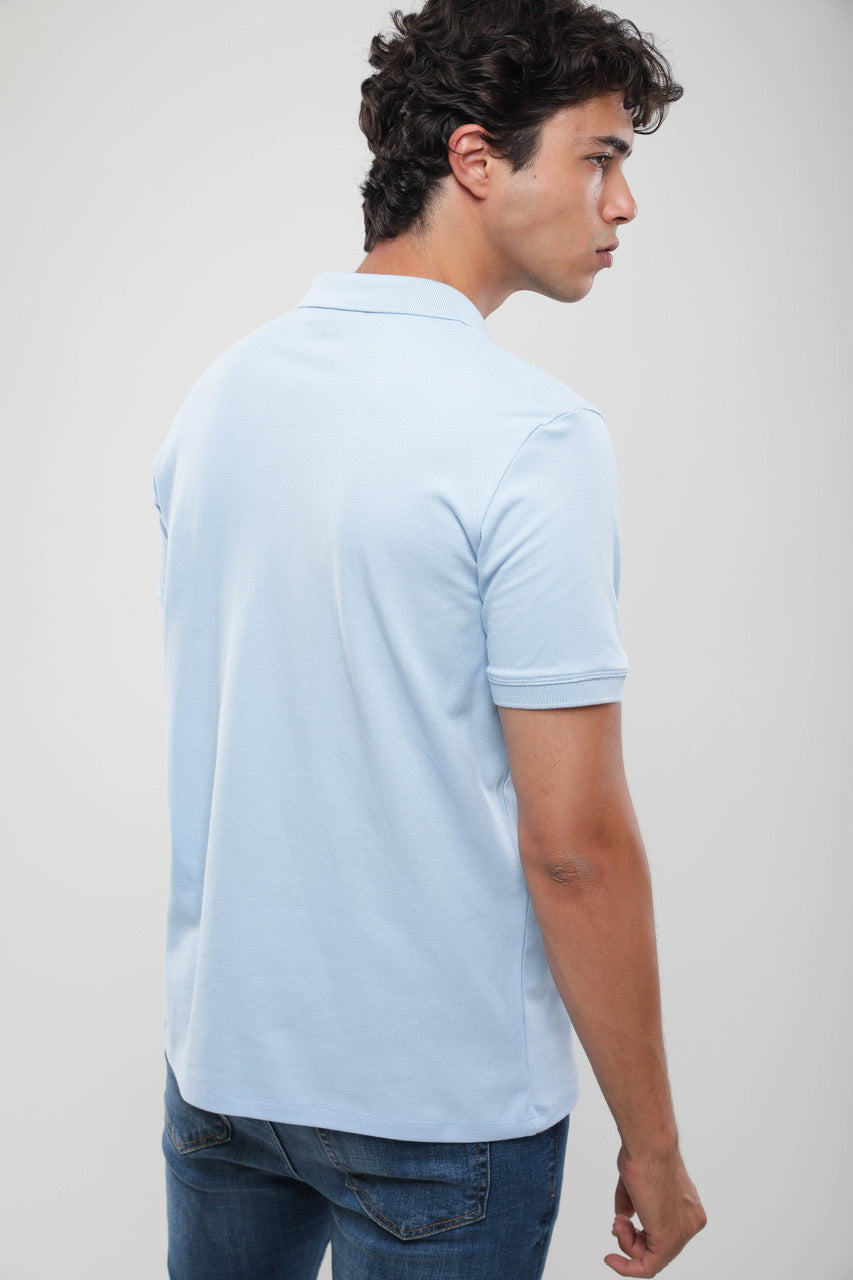 Polo Slim En Piqué
