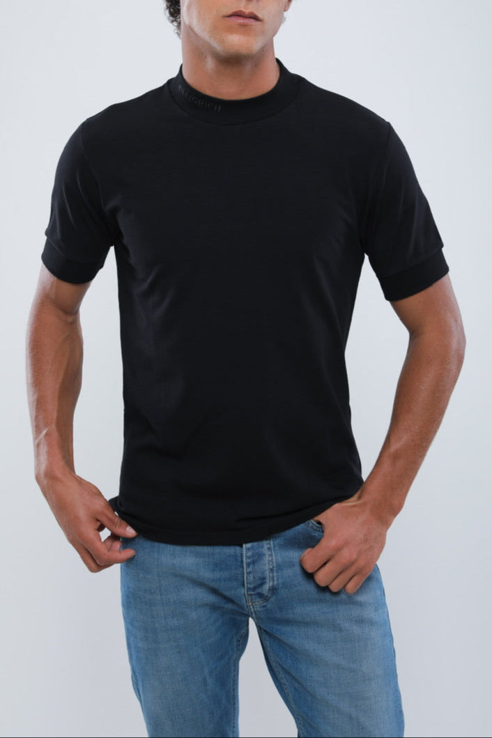 T-Shirt Col Montant Logo Col Billiorich