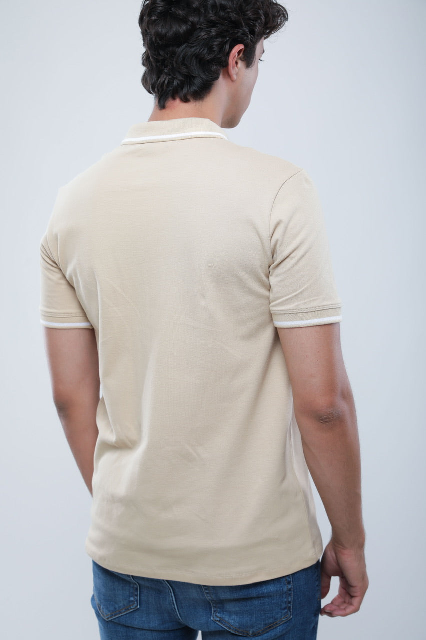Polo Slim En Piqué