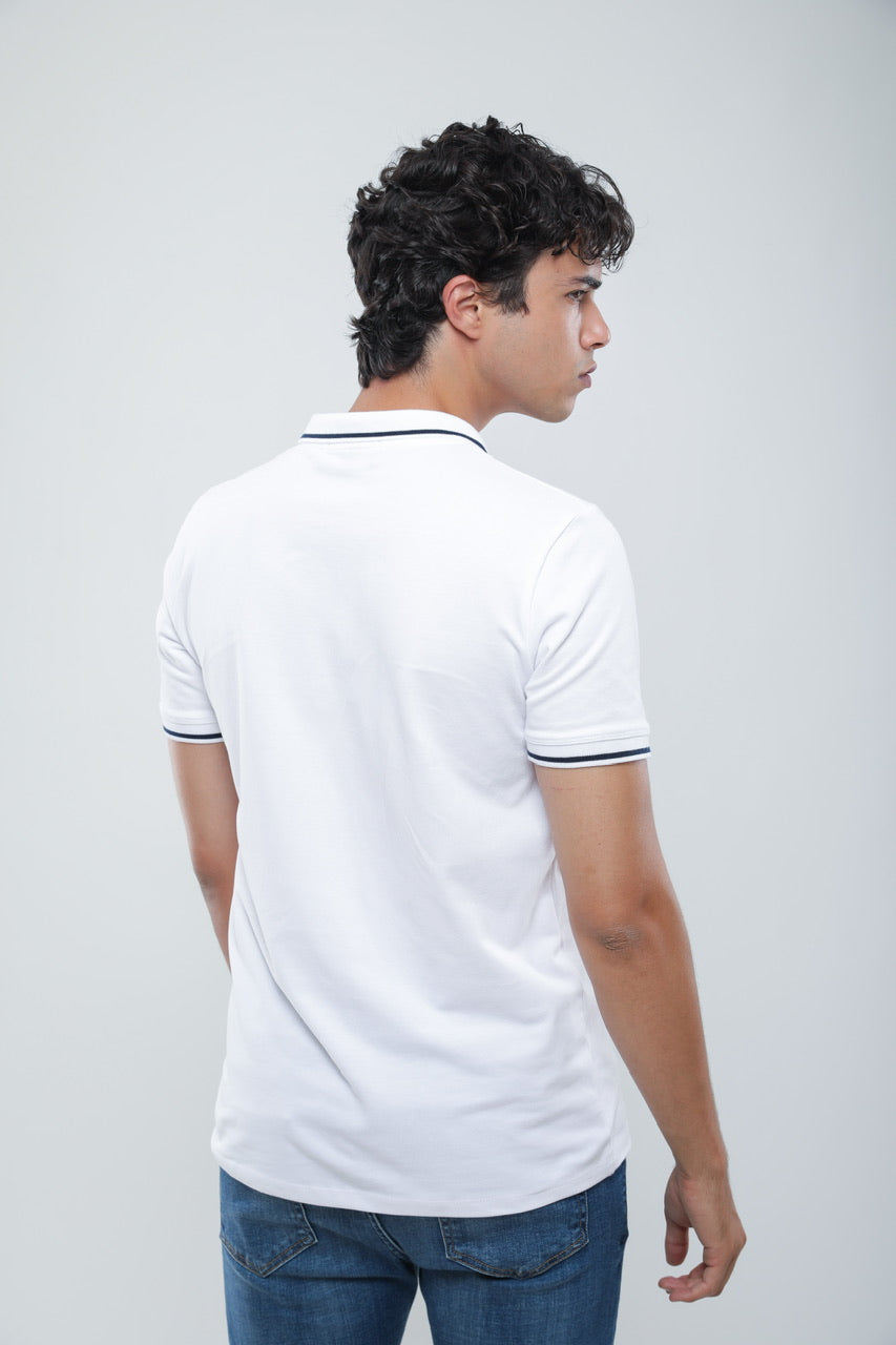 Polo Slim En Piqué