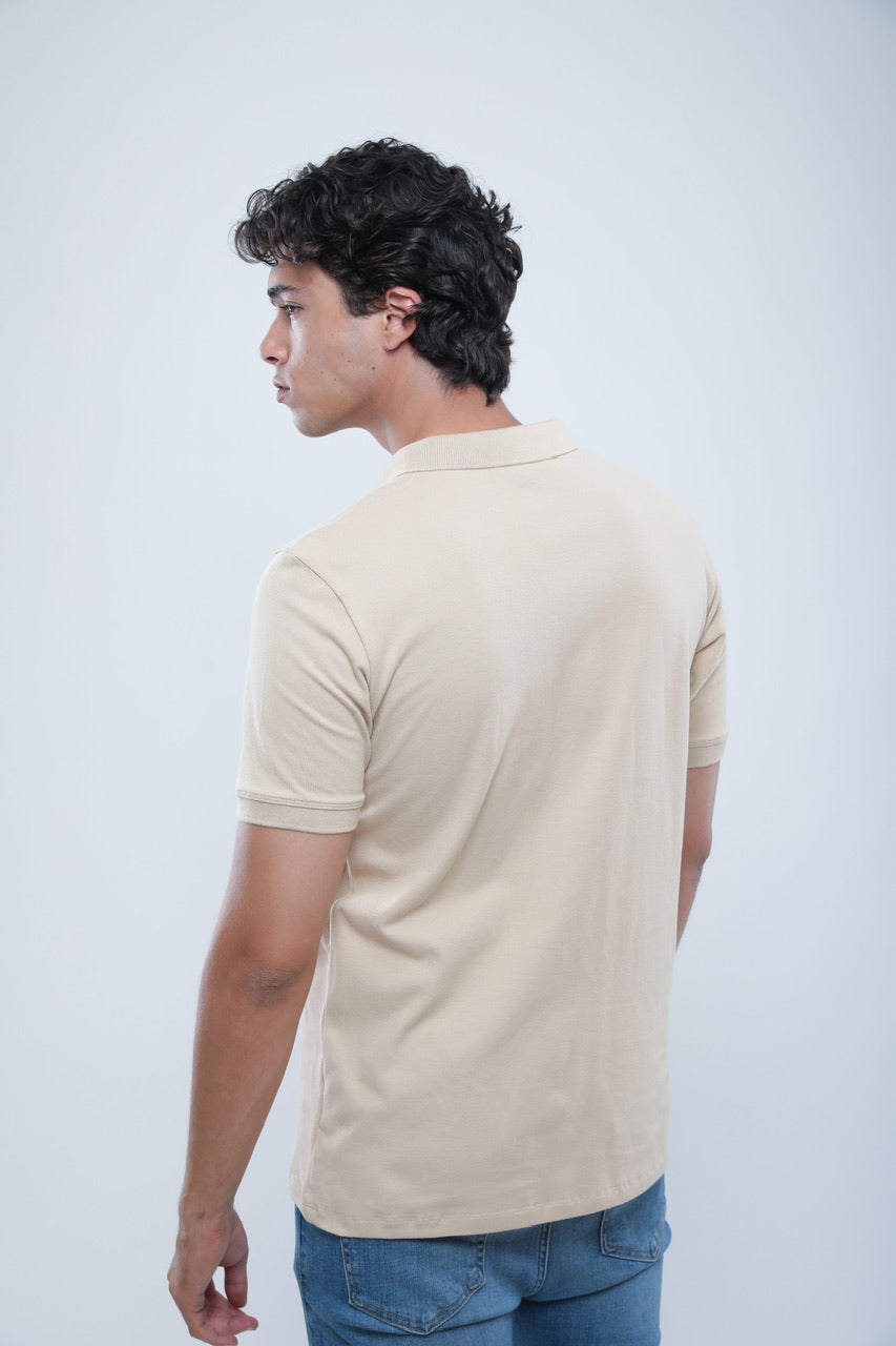Polo Slim En Piqué