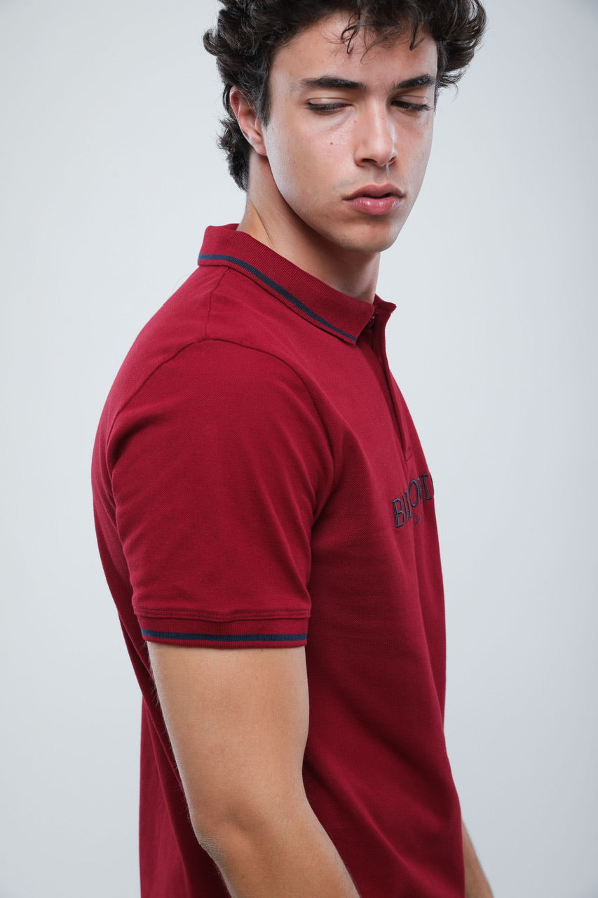 Polo Slim En Piqué
