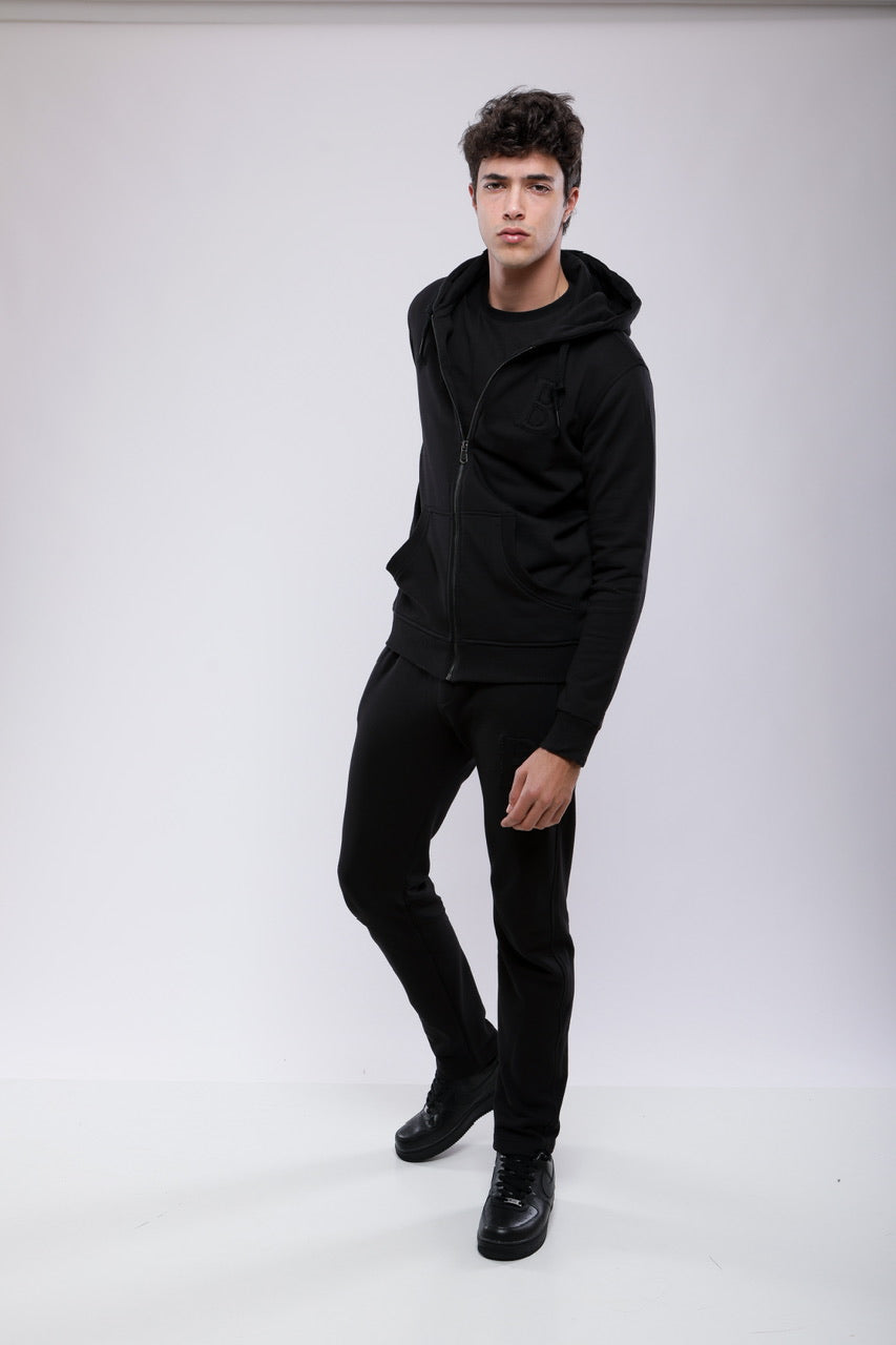 Sweat-Shirt À Capuche Zippé