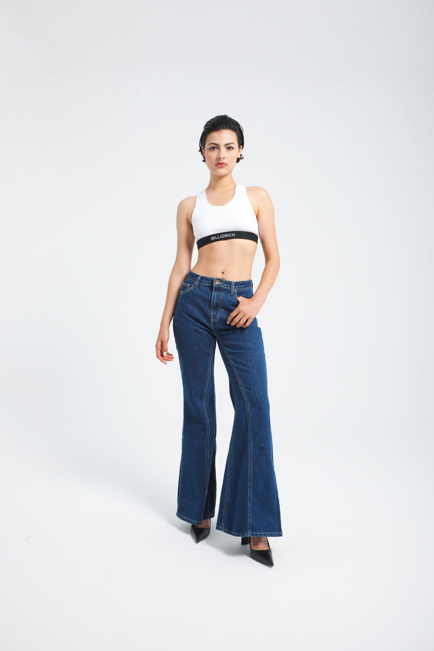 Jean Évasé Taille Haute Femme