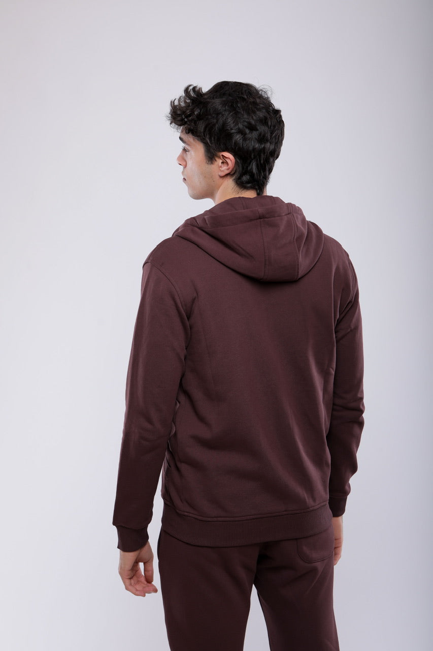 Sweat-Shirt À Capuche Zippé