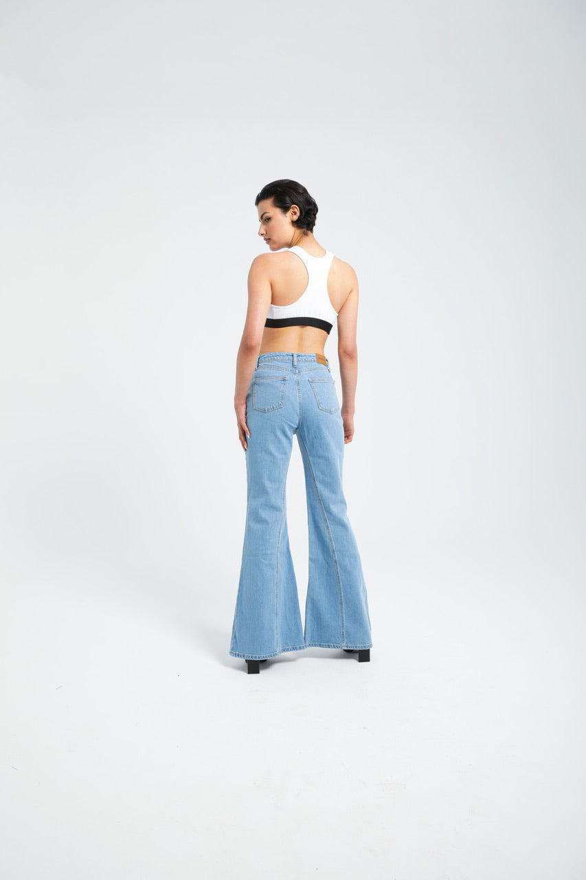 Jean Évasé Taille Haute Femme