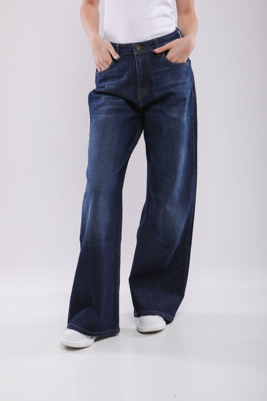 Pantalon Large Femme en Jean