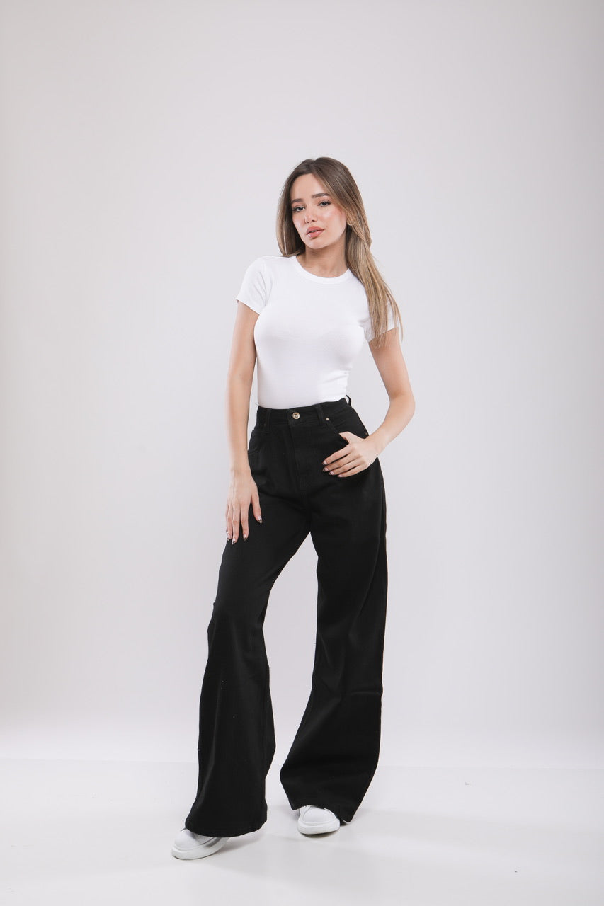 Pantalon Large Femme en Jean