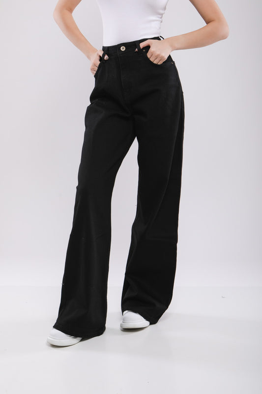 Pantalon Large Femme en Jean