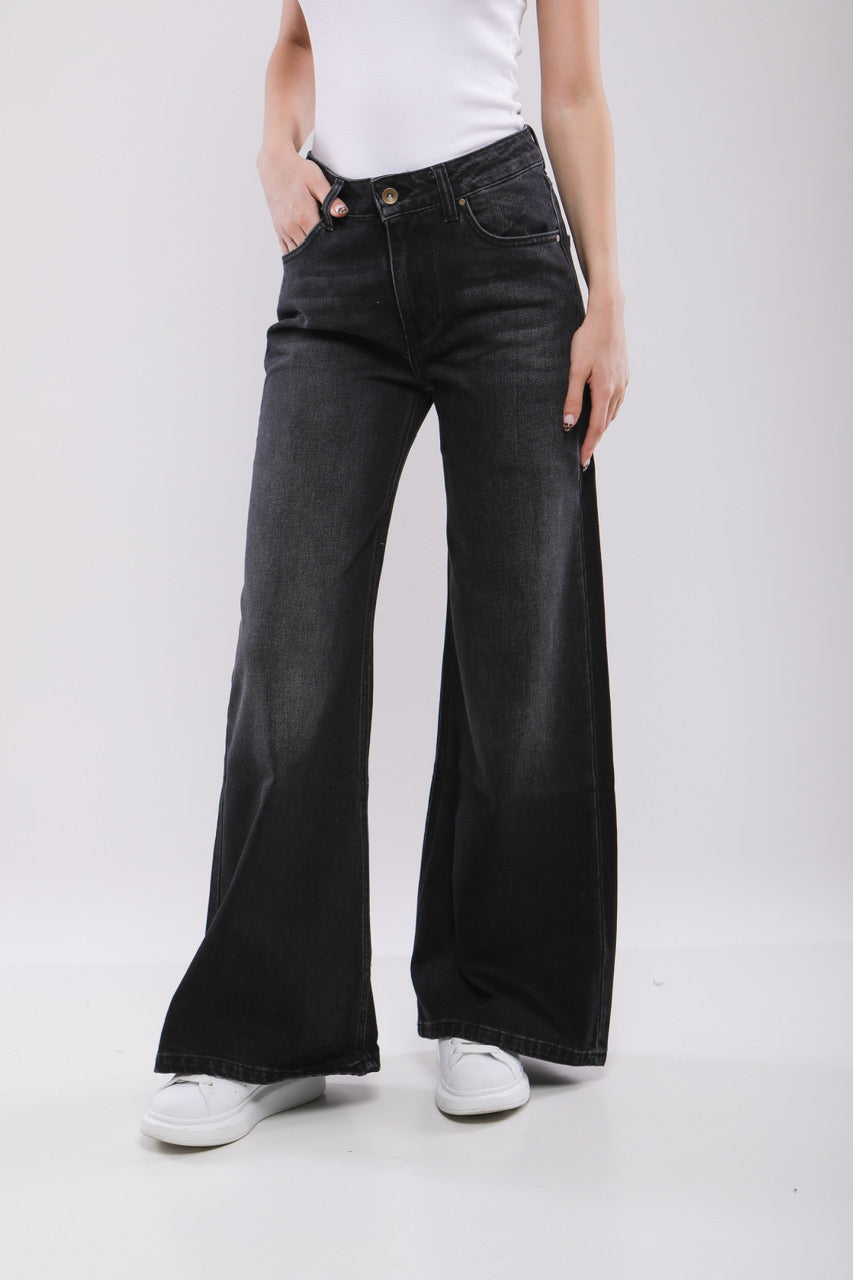 Pantalon Large Femme en Jean