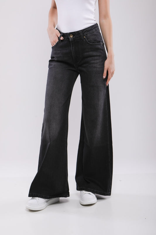 Pantalon Large Femme en Jean