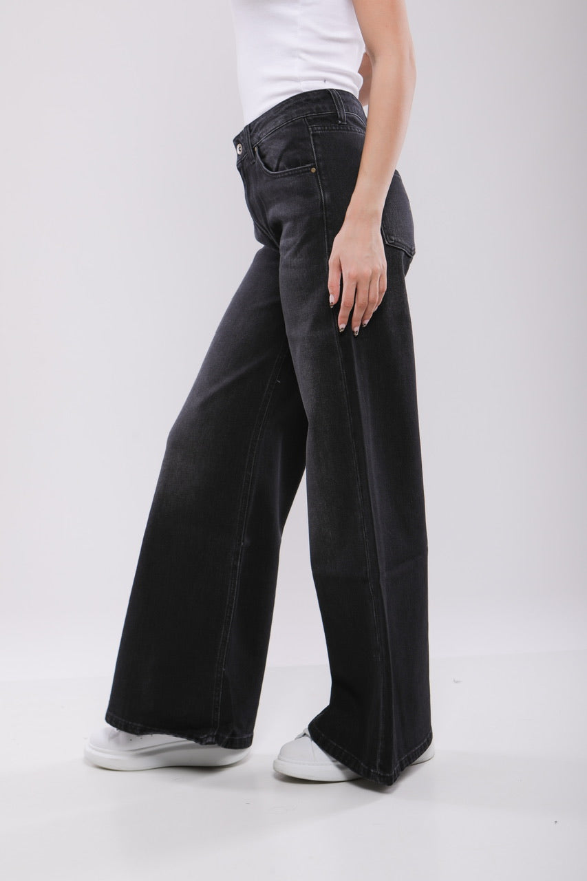 Pantalon Large Femme en Jean