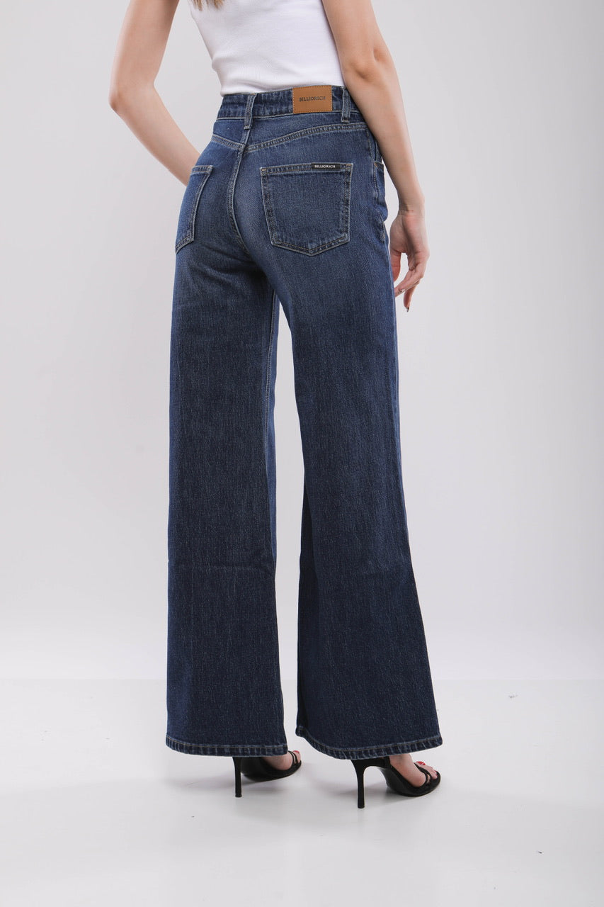 Pantalon Large Femme en Jean