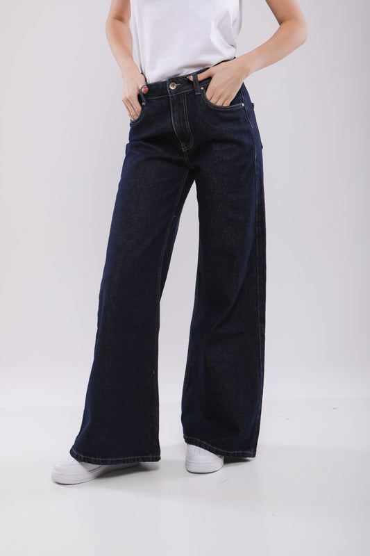 Pantalon Large Femme en Jean