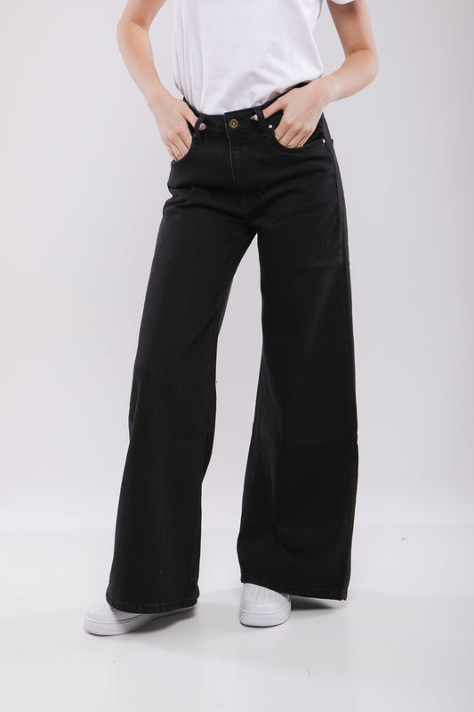 Pantalon Large Femme en Jean