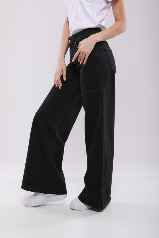 Pantalon Large Femme en Jean