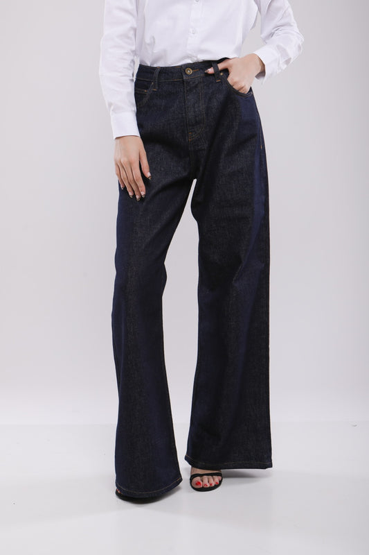 Pantalon Large Femme en Jean