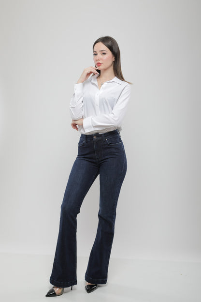 Jean Flare Taille Haute
