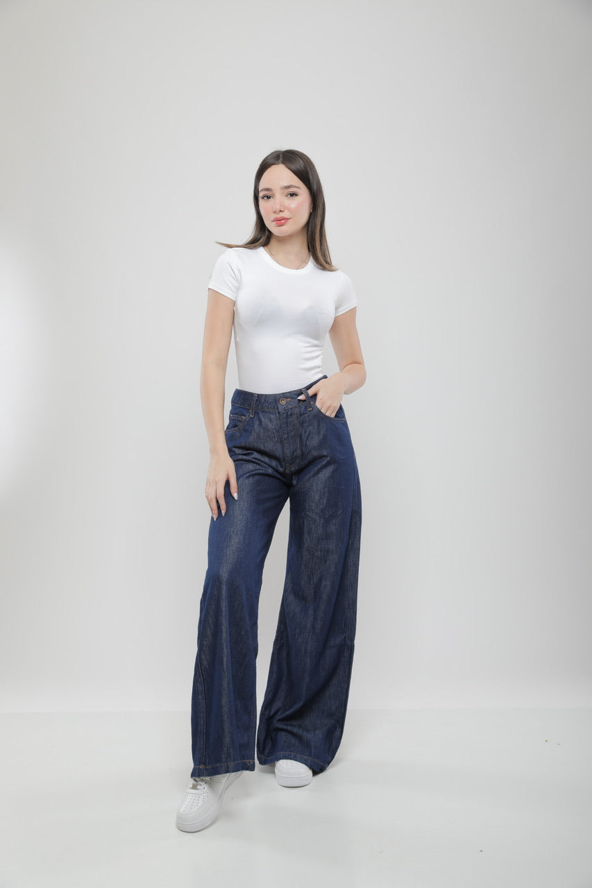 Jean Wide Leg Taille Haute