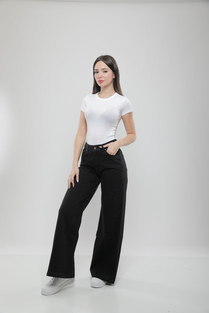 Jean Wide Leg Taille Haute