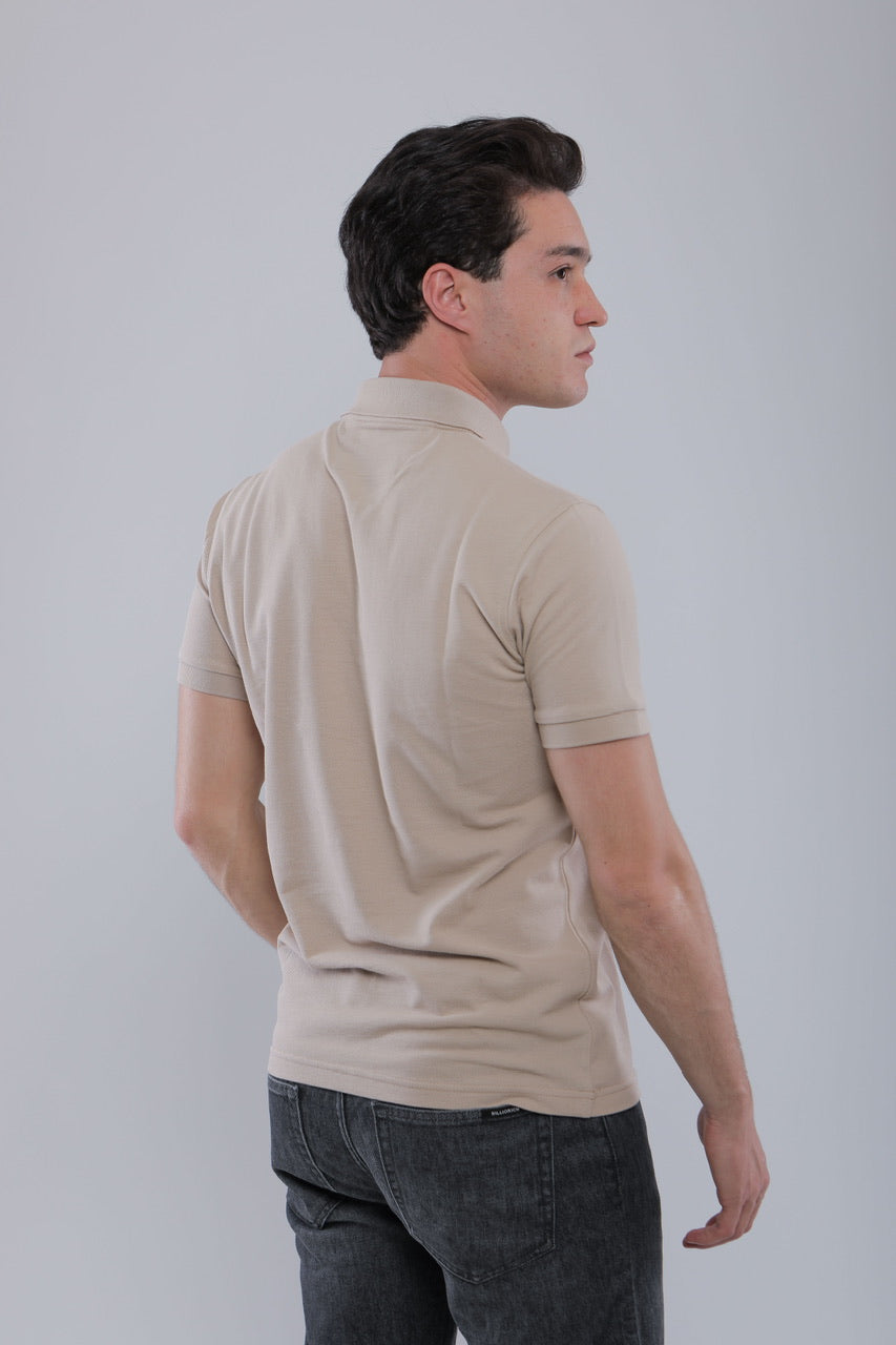 Polo Slim En Piqué