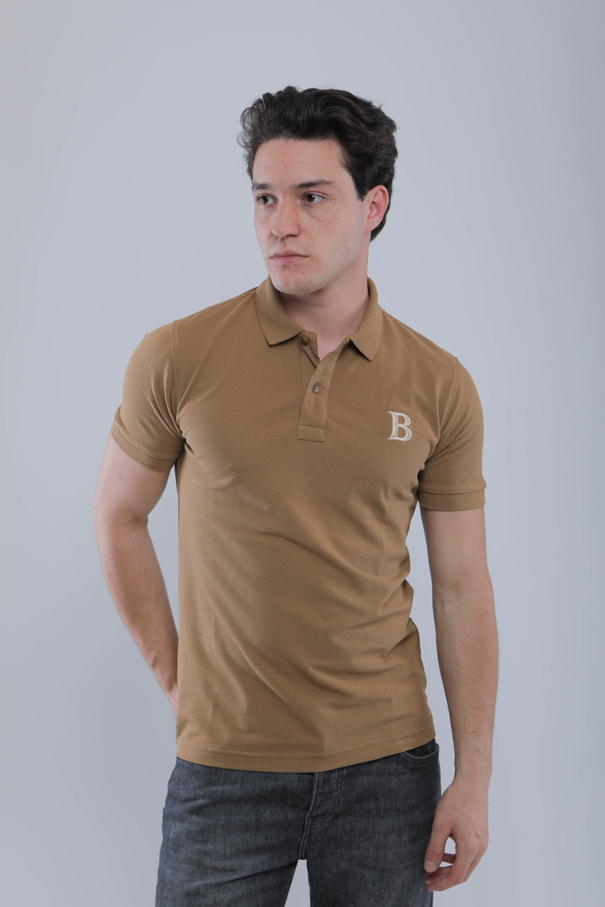 Polo Slim En Piqué