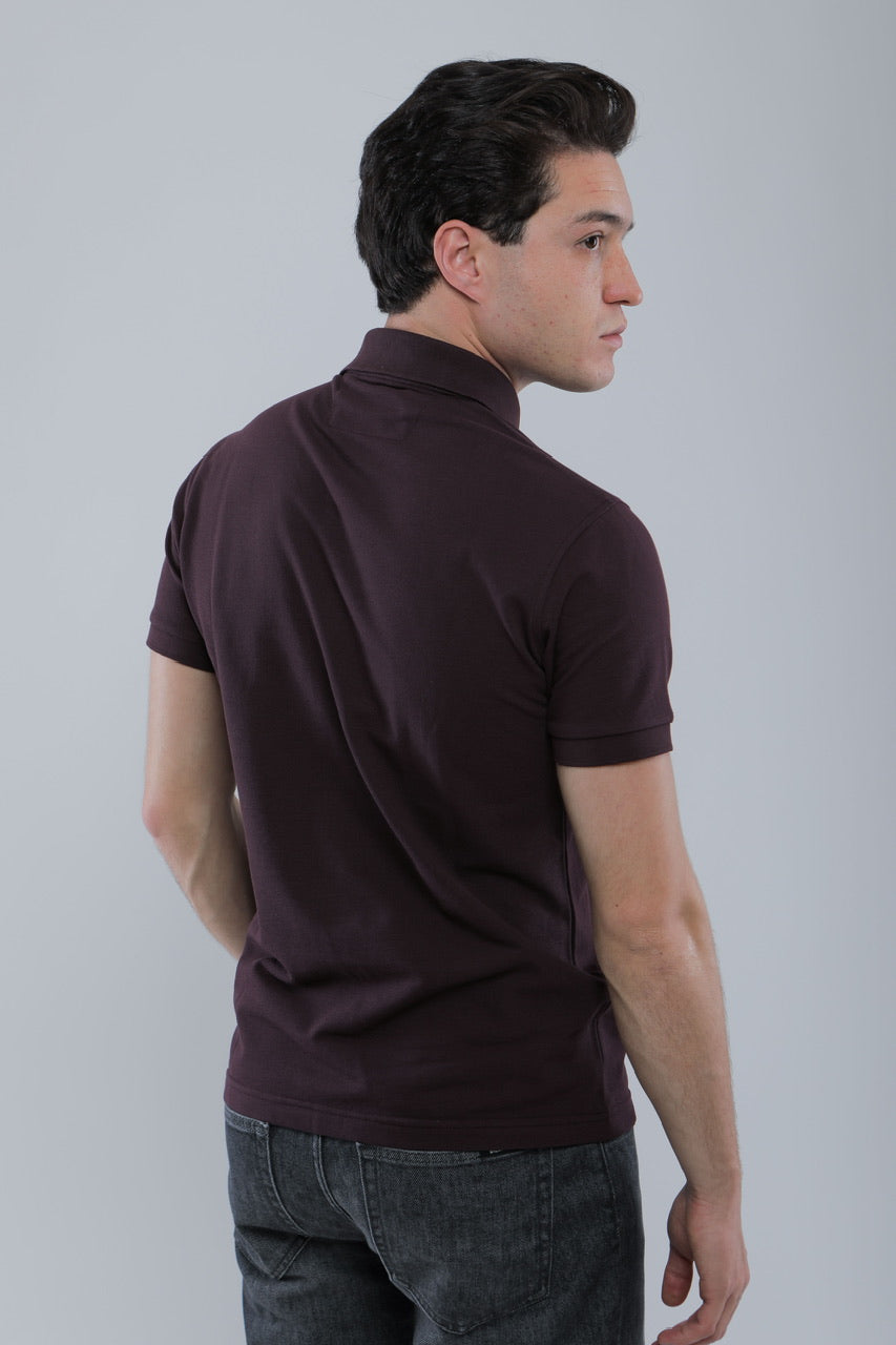 Polo Slim En Piqué