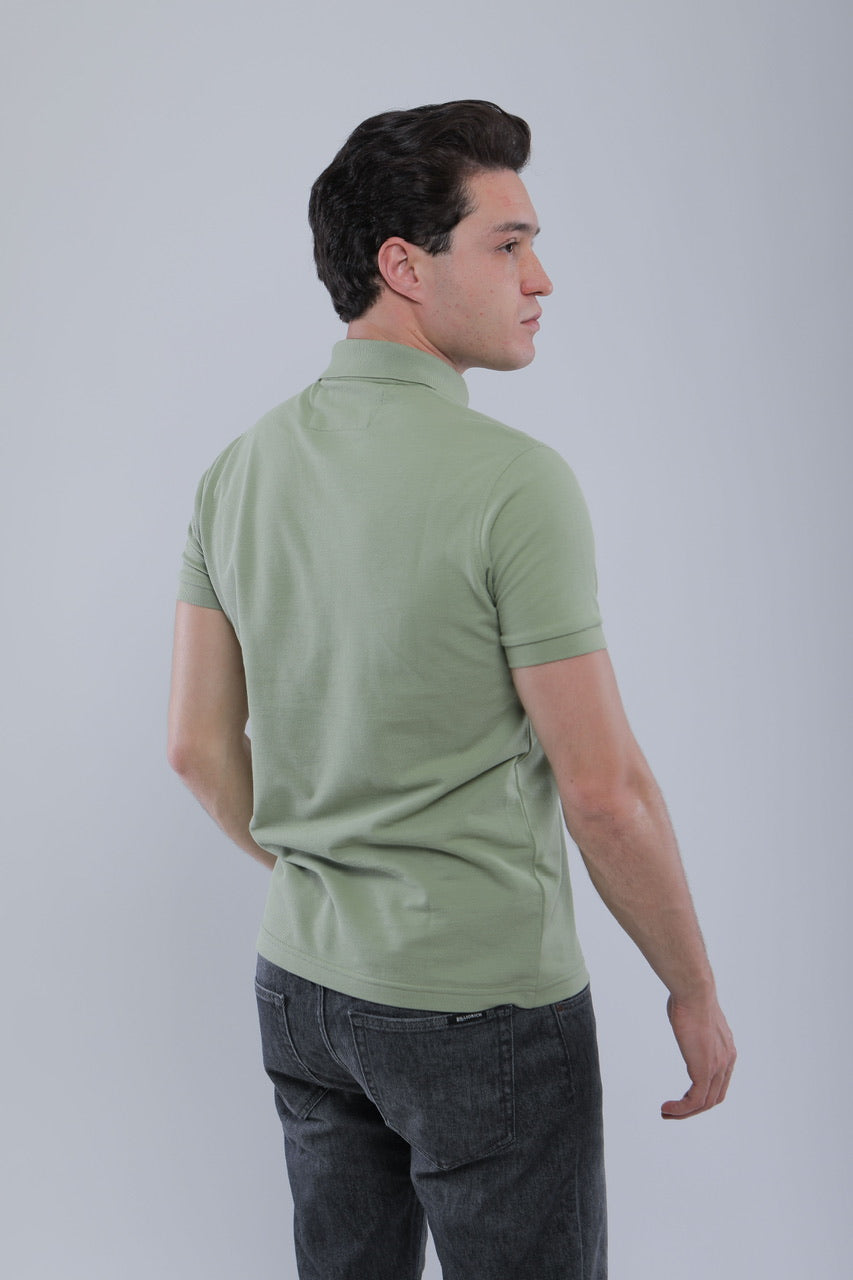 Polo Slim En Piqué