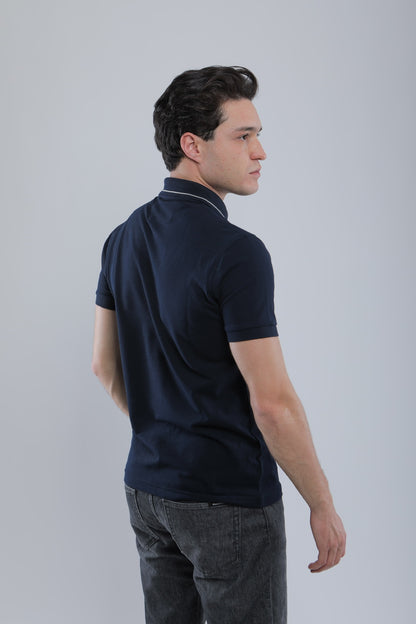 Polo Slim En Piqué